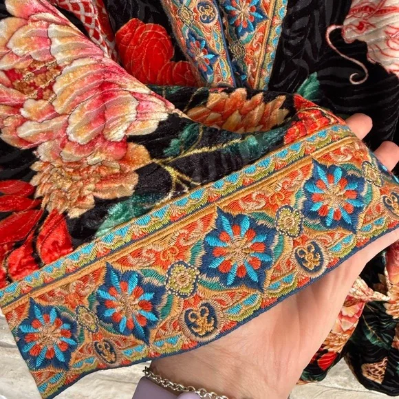 JOHNNY WAS MERHAWI KIMONO Small $598 Amazing !!!! Oversized - Picture 4 of 8